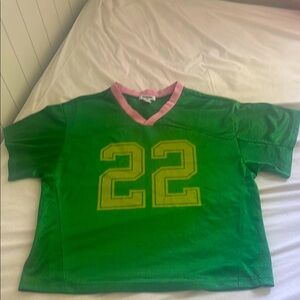 RSQ Green and Pink Athletic Jersey